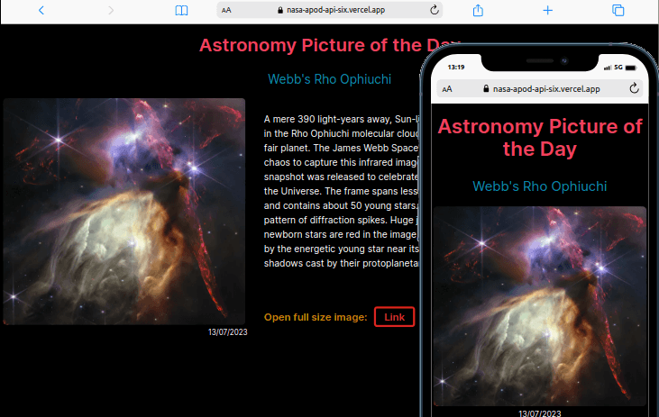 Foto astronômica do dia