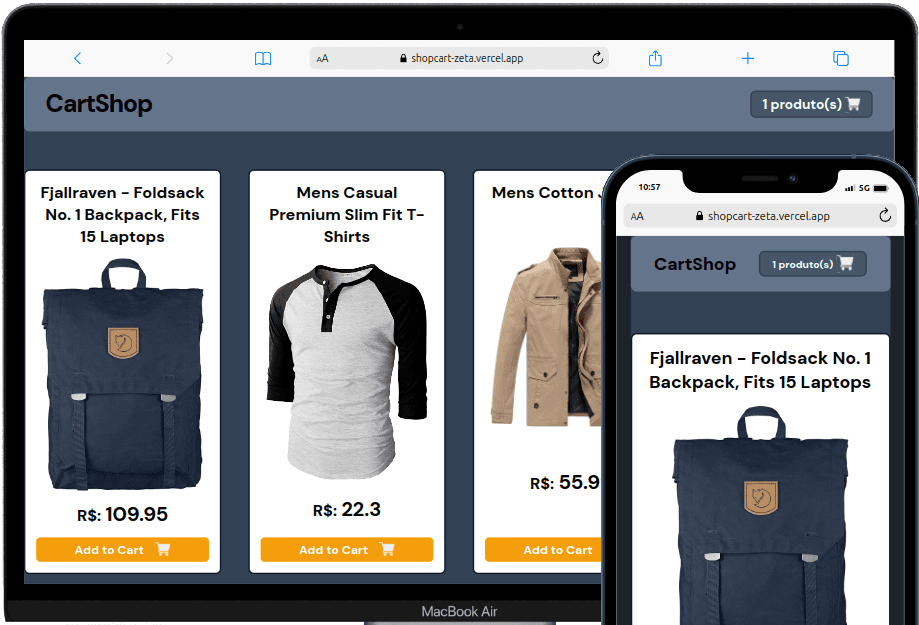 CartShop - Ecommerce